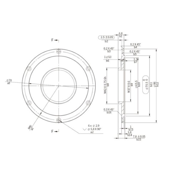 Pletina de adaptación ZWO CAA a M42