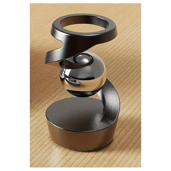 Kinetic Sphere – Escultura Metálica con Ilusión Óptica en Movimiento