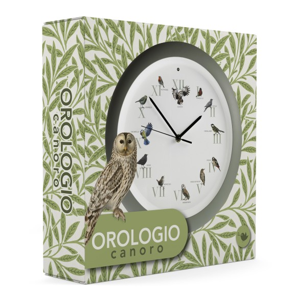 Reloj de Pared con Sonidos de Pájaros – 34 cm diámetro