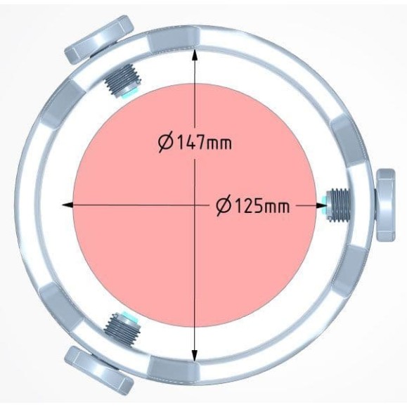 Filtro Solar de reyección Altair D-ERF 115mm con Celda Portafiltro