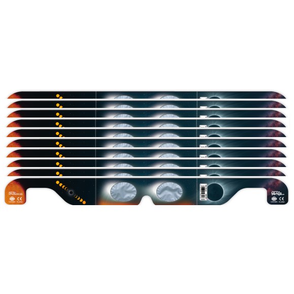Pack de 10 gafas para eclipse solar Telescopiomania de lámina AstroSolar® by Baader Planetarium