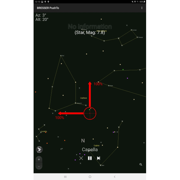 Telescopio inteligente BRESSER PushTo NT-76/350