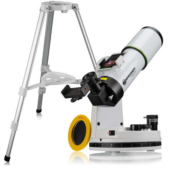 BRESSER PushTo AR-80/400 Smart-Telescopio con trípode