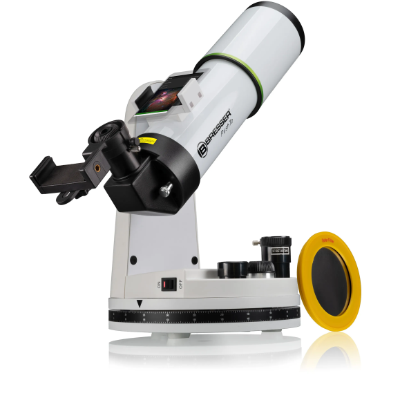 BRESSER PushTo AR-80/400 Smart-Telescopio con trípode