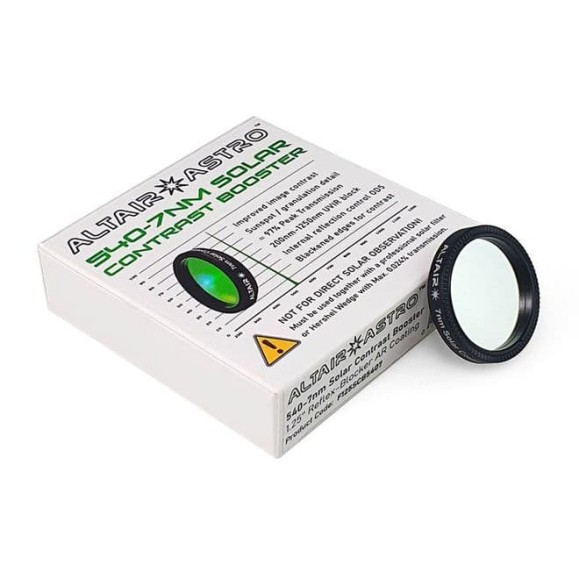 Filtro de aumento de contraste solar (Contrast Booster) ALTAIR ASTRO 7nm - 540nm Continuo 1,25 V3"