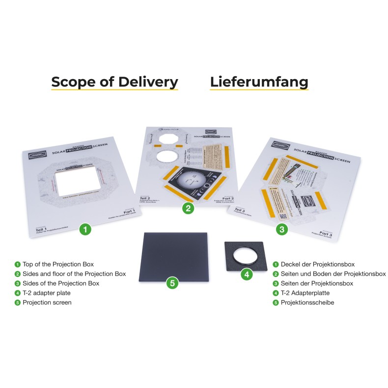 Pantalla de Proyección Solar BAADER... Pantalla de Proyección Solar BAADER...