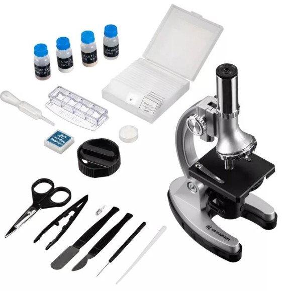 Kit microscopio Bresser Junior Biotar 300x-1200x (sin maleta)
