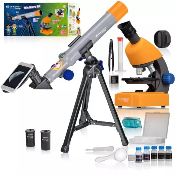 Conjunto de telescopio y Microscopio Bresser Junior