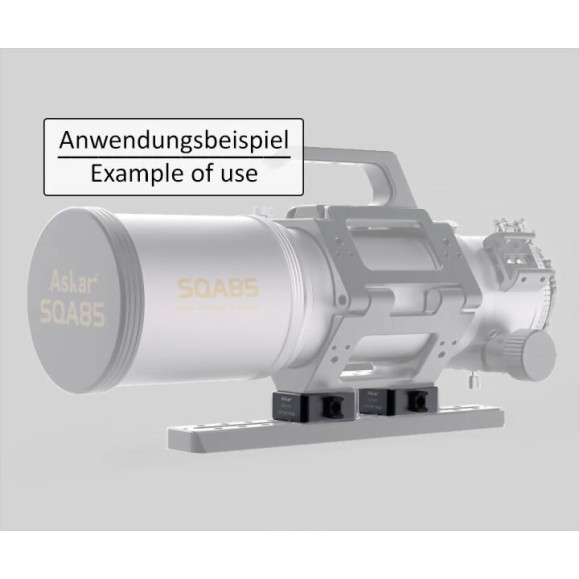 Bloques elevadores o alzas ASKAR para telescopios de la serie SQA