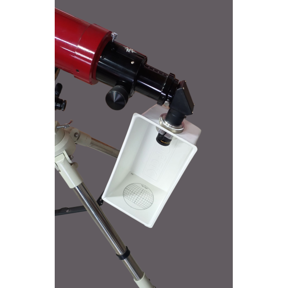 Pantalla de proyección solar Geoptik pirámide de Hossfield con discos Stonyhurst