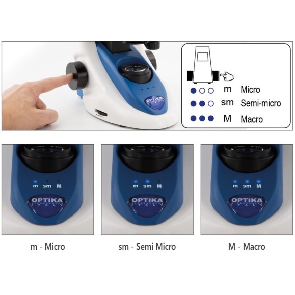 Microscopio Biológico digital OPTIKA B-190TBPL+ con enfoque motorizado