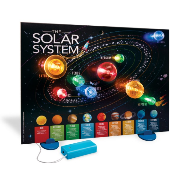Kidz Labs Sistema Solar Póster 3D con Luces 4M