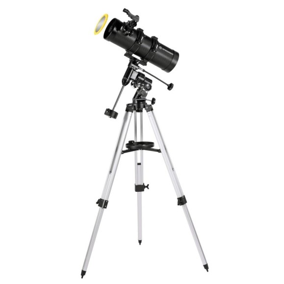 Telescopio BRESSER Pluto 114/500 EQ Telescopio con Adaptador de Cámara de Smartphone