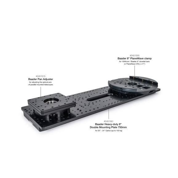 Abrazadera Baader 8" PlaneWave Clamp – Sistema de fijación de alta precisión para tubos PlaneWave