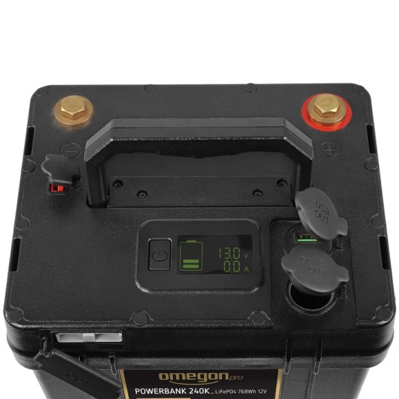 Fuente de alimentación OMEGON Pro Powerbank 240k LiFePO4 768Wh 12V