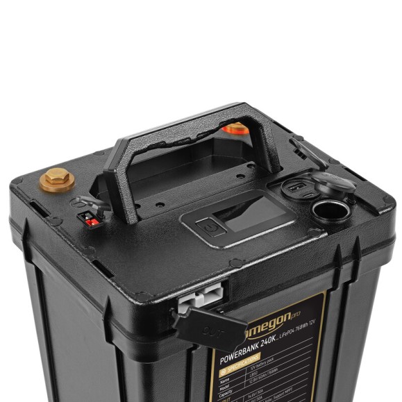 Fuente de alimentación OMEGON Pro Powerbank 240k LiFePO4 768Wh 12V
