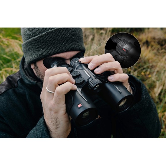 Binoculares térmicos multiespectro Hikmicro Habrok 4K HE25L 2.0 con telémetro + IR 850 940nm