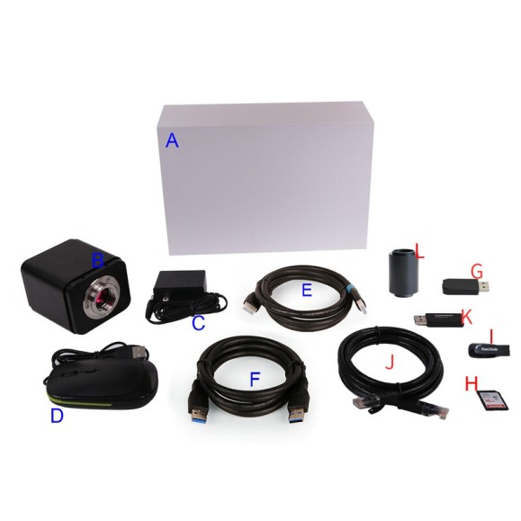 cámara ToupCam X8CAM4K 16MPA, color, CMOS, 1/1,1", 2,4 µm, 60 fps, 16 MP, HDMI/LAN/USB