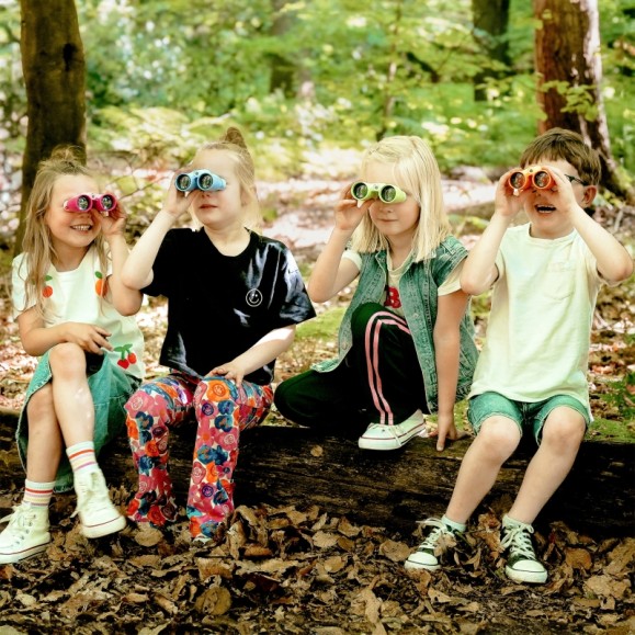 Prismáticos para niños BRESSER JUNIOR 3x30 color amarillo