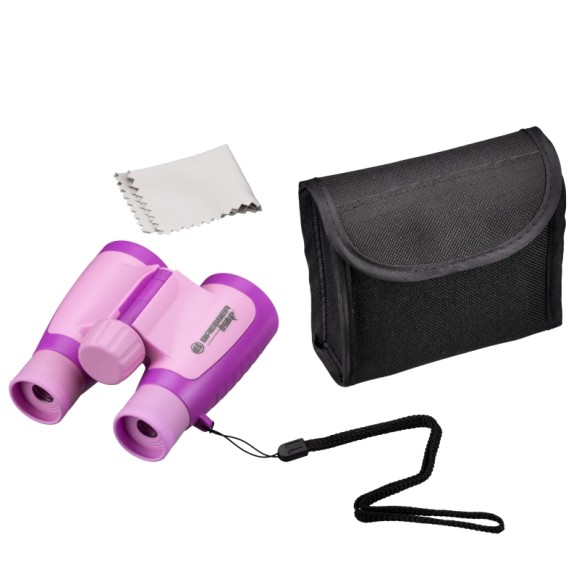 Prismáticos para niños BRESSER JUNIOR 3x30 color fucsia