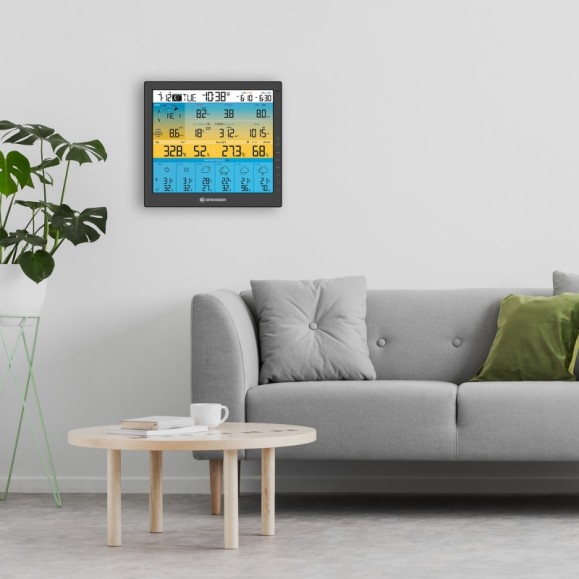 Estación meteorológica BRESSER 4CAST 6 días PRO SF 7 en 1 Wi-Fi con sensor accionado por energía solar