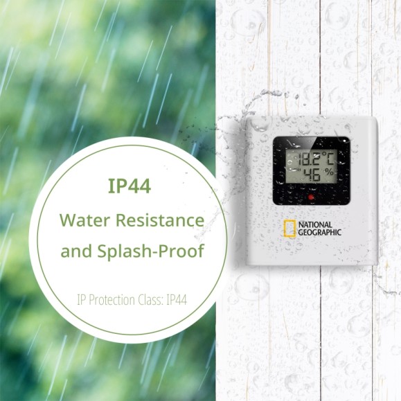 Estación meteorológica NATIONAL GEOGRAPHIC VA color LCD incluye 3 sensores