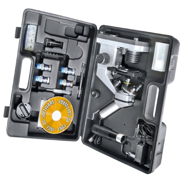 Kit microscopio Bresser Biolux CEA con caja 8855000